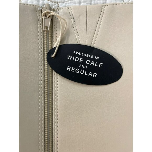 Alfani Beige Knee-High Wide Calf Boots Size 8 NEW - Picture 7 of 11